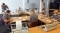 The image shows employees.