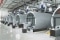 На снимката са показани котли за прегрята вода Vitomax с газови горелки.